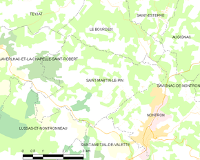 Poziția localității Saint-Martin-le-Pin