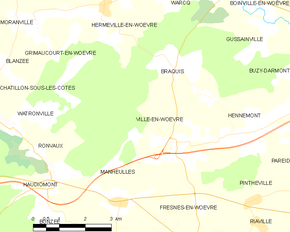 Poziția localității Ville-en-Woëvre