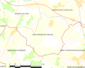 Poziția localității Saint-Pierre-de-Chevillé