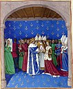 נישואי שארל הרביעי, מלך צרפת. כתב יד צרפתי 1455.