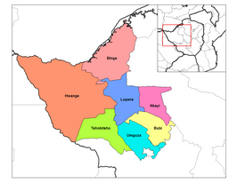 Kaart van Matabeleland North