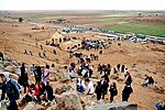 Memorial Chapel al la Armena genocido en Margadeh Syrian-desert.jpg