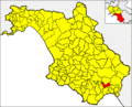 Collocatio finium Municipii in Provincia Salernitana.