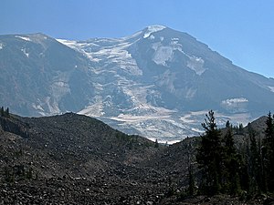 View of Mount Adams and Adams Glacier from Pac...