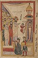 Folio 3r: Resurrection of Lazarus