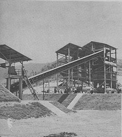 Construction of a coal mine in the area