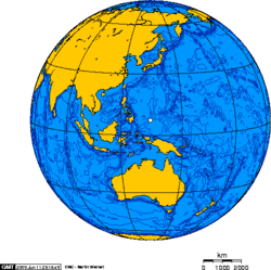 Location of Palau