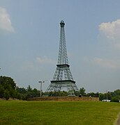 Reproduction de 17,6 m de haut de la tour Eiffel à Paris (Tennessee).