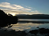 Sonnenuntergang am Nordarm des Paterson Inlet/Whaka a Te Wera