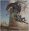 José Moreno Carbonero – Don Quixote und die Windmühlen