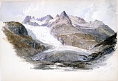 Rhône Glacier, July 15, 1870