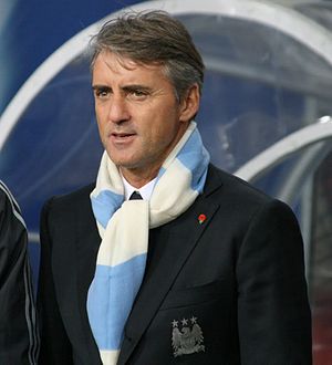 Roberto Mancini Lech Poznań vs Manchester City...