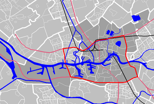 Übersichtskarte Ringweg Rotterdam
