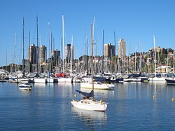 Skyline of Olympic Sailing Shore Base