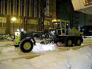 Snowplow in Sapporo