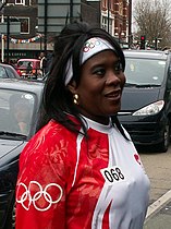 Die Olympiasiegerin von 1984 und EM-Zweite von 1978 Tessa Sanderson kam auf den elften Platz
