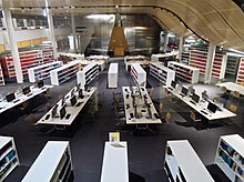 Law library at the University of Sydney The University of Sydney New Law Building Law Library 2013.jpg