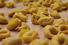 Hand made tortellini