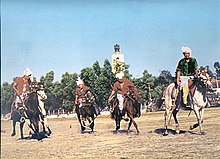 Polo players of Manipur in Mapal Kangjeibung, the world's oldest polo playground Traditional Polo in Manipur India.jpg