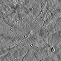 Il Tyrrhenus Mons, vulcano nell'Hesperia Planum, fonte NASA.