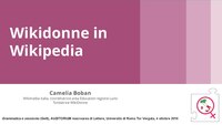 WikiDonne in Wikipedia, Roma, 7 ottobre 2016