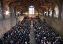 Westminster Hall during US President Barack Obama's address to Parliament on 25 May 2011 Westminster Hall 25 May 2011.png