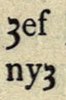 Yogh majuscule dans Ȝef, et minuscule, dans nyȝ, dans Sisam 1921.