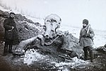 August 2019: Eugen Pfizenmayer (links) am Fundort des Berjosowka-Mammuts, Sibirien 1901