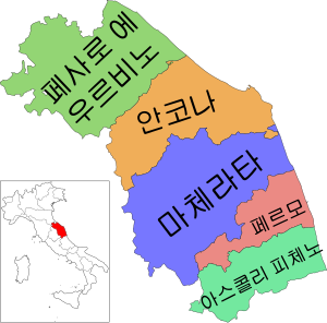 마르케주의 지도