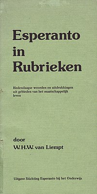 Esperanto in Rubrieken