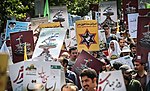 Protester under Quds-dagen i Teheran år 2016.