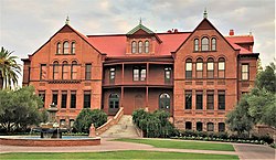 Old Main, the oldest building on campus