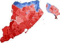 2022 New York's 11th congressional district election results map by precinct.svg