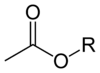 acetate ester Acetate-ester-2D-skeletal.png