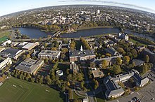 Harvard Business School in Boston, founded in 1908 Aerial of the Harvard Business School campus.jpeg