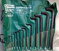 Set of long arm hex keys