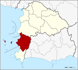 Distretto di Bang Lamung – Mappa