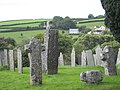 Fig. h8: ancient crosses in St Neot churchyard