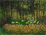 "Au Jardin, la famille de l’artiste" (1875) de Claude Monet (W386)