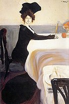 «Ужин», Леон Бакст, 1902 год