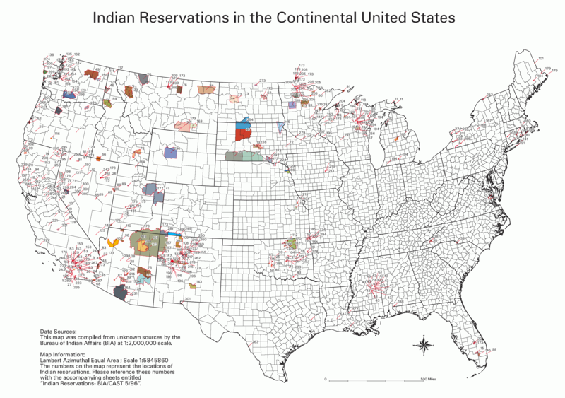 Us Map Of Native American Tribes