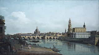 Rive droite de l'Elbe (1748) Gemäldegalerie Alte Meister