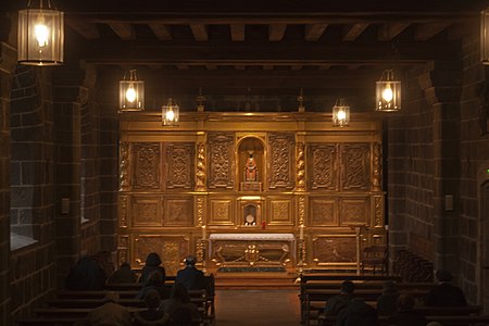 Chest of reliquaries in the Chapel of the Holy Sacrament