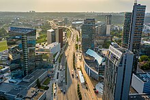 Downtown Vilnius Constitution avenue by Augustas Didzgalvis.jpg