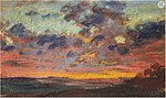 "Coucher de soleil" (c. 1868) de Claude Monet (W P 51)