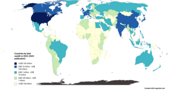 List of countries by total wealth