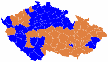 Czech parliament elections 2006 - districts winners map.png