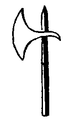 (dán)Alabárd (en: Danish hatchet)