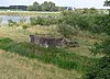 Tussenstelling Diefdijk Noord: Betonblok van gietstalen koepelkazemat type G