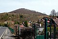 Blick von Dubina auf den Švédlův vrch (Schwedelberg), 550 m